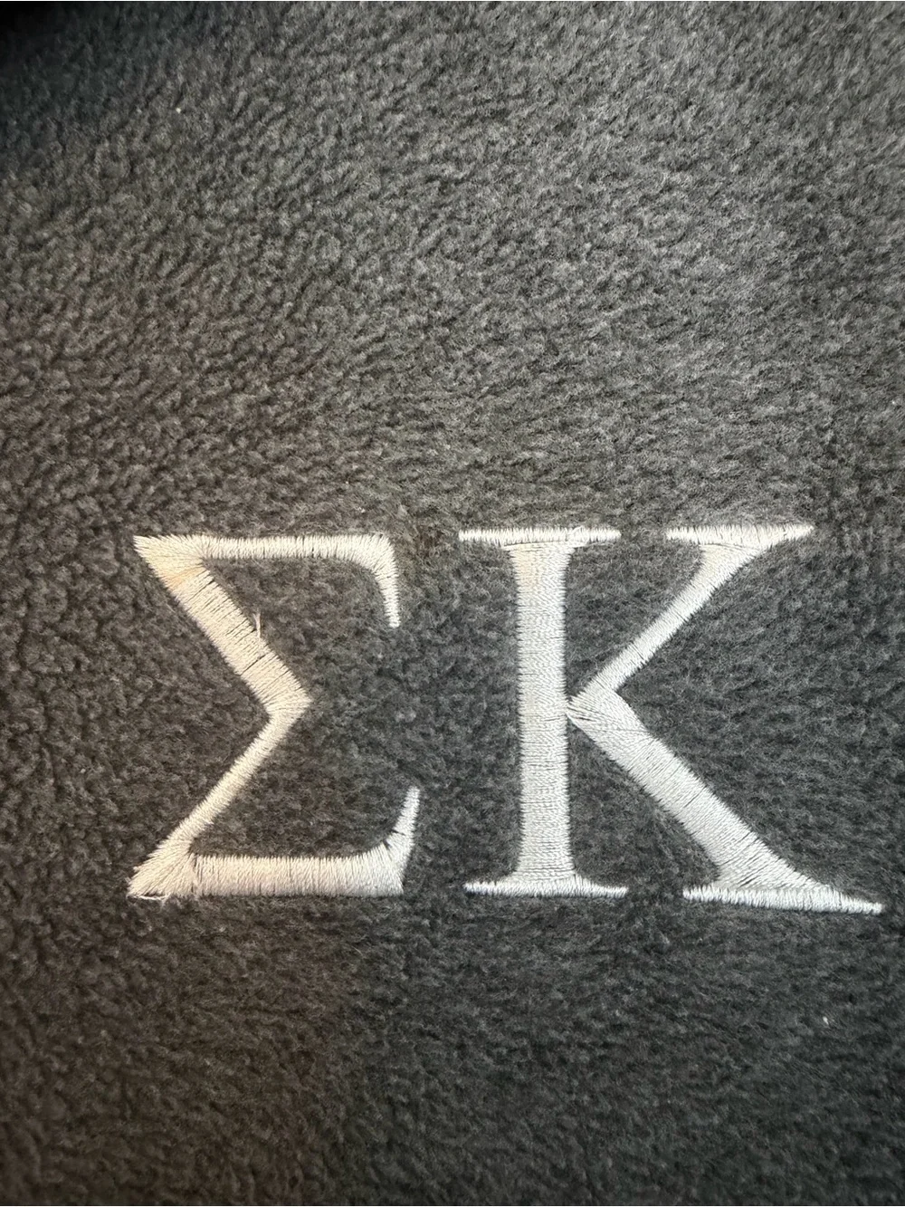 Sigma Kappa Sorority Gray Quarter-Zip Fleece Pullover